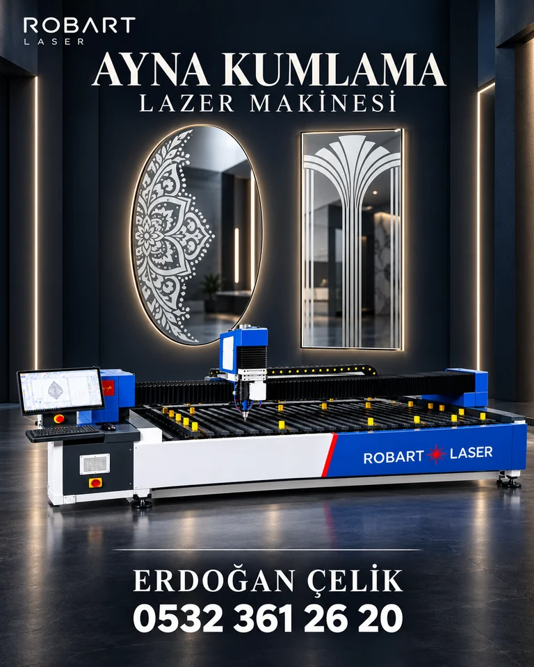 Robart Lazer cam ve ayna lazer kumlama makinesi